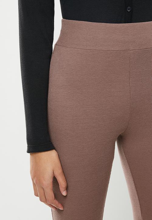 Blake - High waisted leggings- Cognac