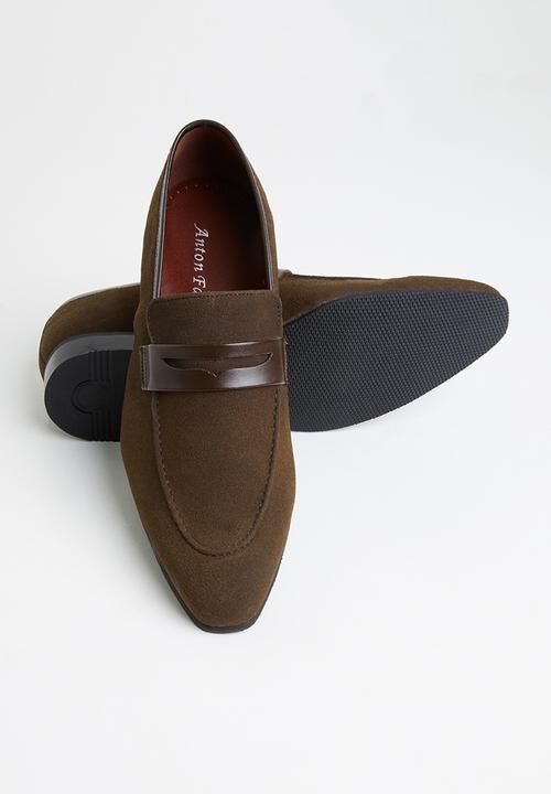 Anton Fabi - Zuriel pu/faux suede - chocolate