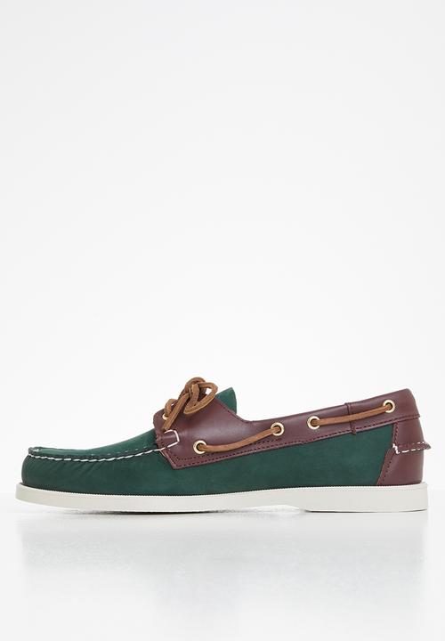 Sebago - Portland spinnaker nbk fgl - blue navy & dark brown