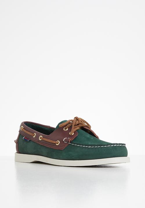 Sebago - Portland spinnaker nbk fgl - blue navy & dark brown