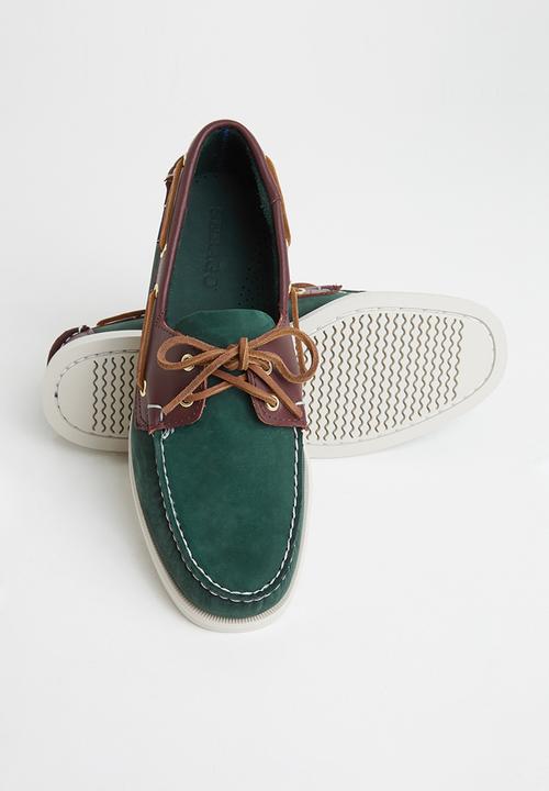 Sebago - Portland spinnaker nbk fgl - blue navy & dark brown