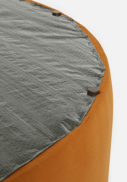 Sixth Floor - Lila round ottoman - rust