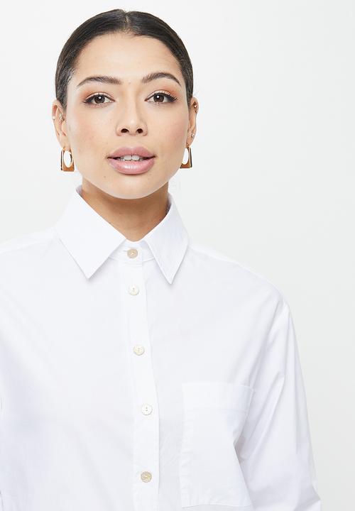 Glamorous - Poplin smart blouse - white