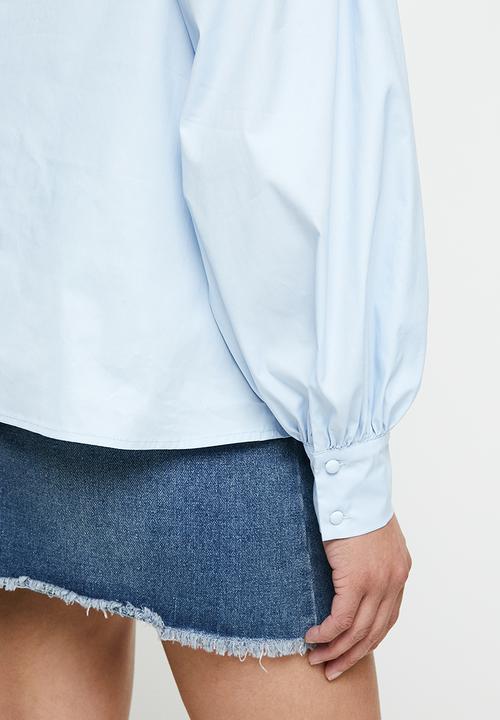 Glamorous - Aplique blouse - blue