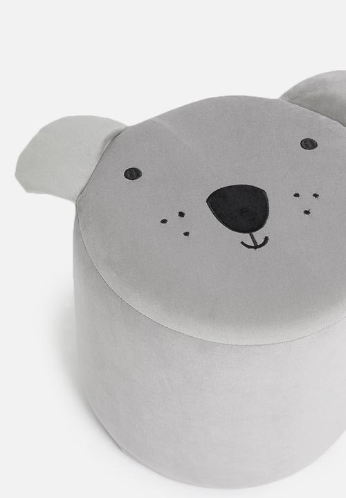 H&S - Dog animal ottoman - grey