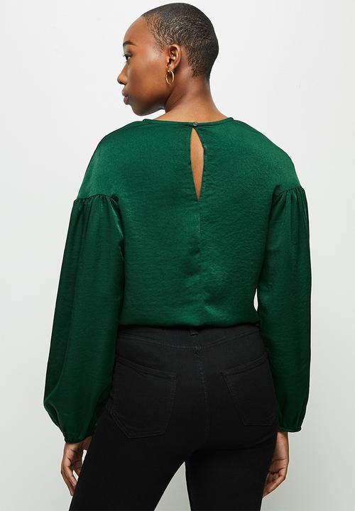 MILLA - Dropped shoulder blouse - emerald