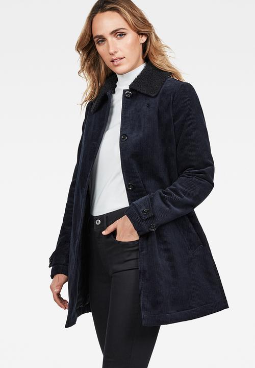 G-STAR - Deline cord mac jacket - mazarine blue