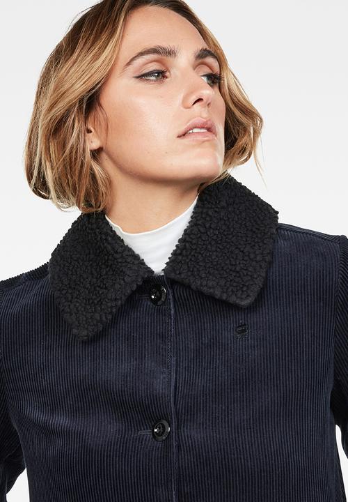 G-STAR - Deline cord mac jacket - mazarine blue
