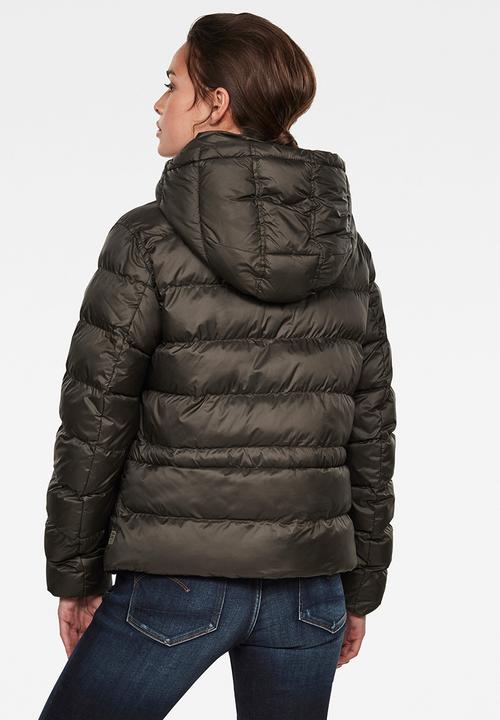 G-STAR - Whistler hooded puffer - asfalt