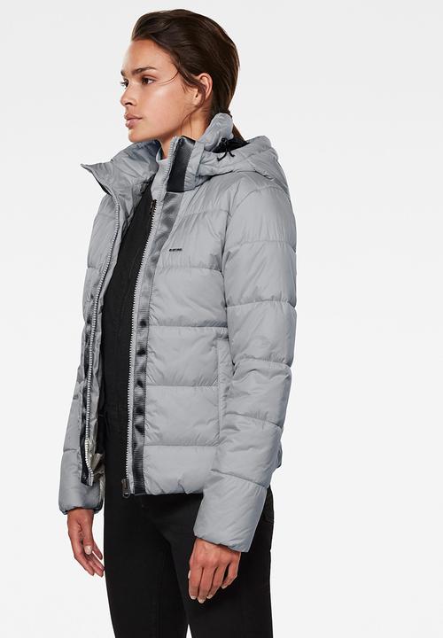 G-STAR - Meefic hooded padded jacket - cool grey