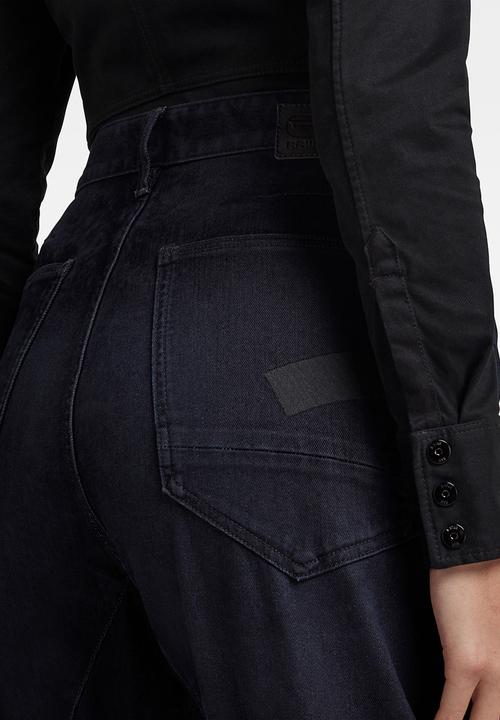 G-STAR - C-staq 3d boyfriend crop jeans - mazarine iced flock