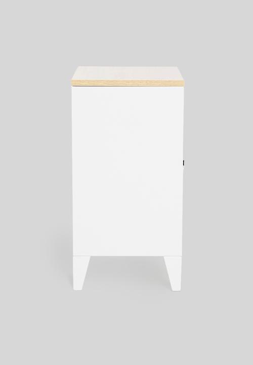Basics - Graves bedside table mdf - white