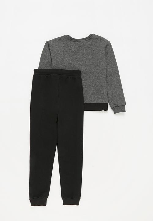 Pop Candy - Younger boys colour block sweat set - multi