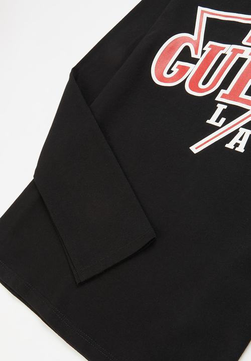 GUESS - Guess la triangle tee - black