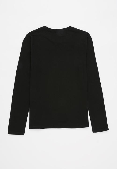 GUESS - Guess la triangle tee - black