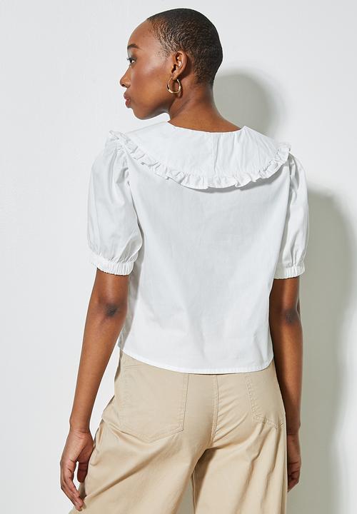 Superbalist - Peterpan collar blouse - ivory