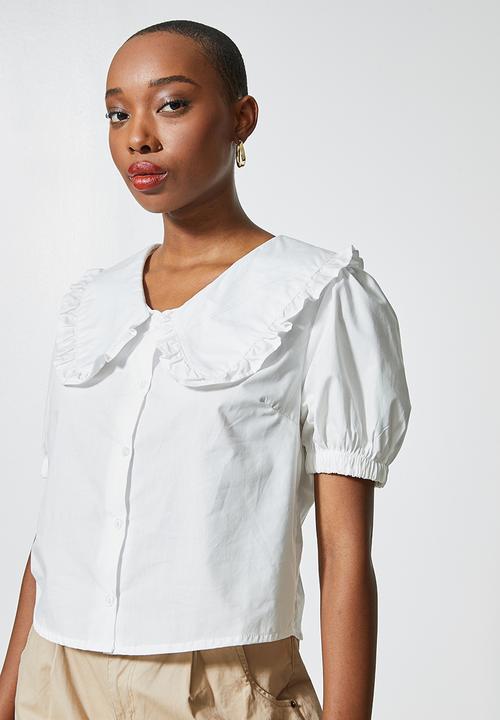 Superbalist - Peterpan collar blouse - ivory