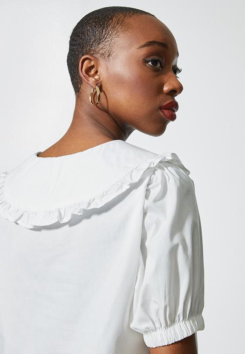 Superbalist - Peterpan collar blouse - ivory