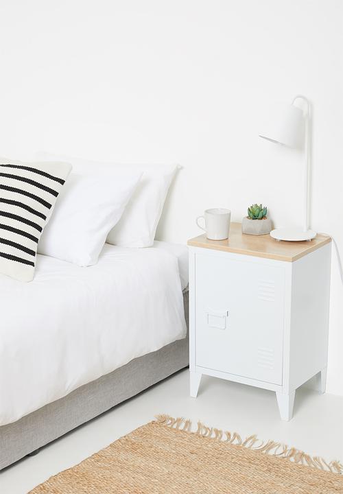 Basics - Graves bedside table mdf - white