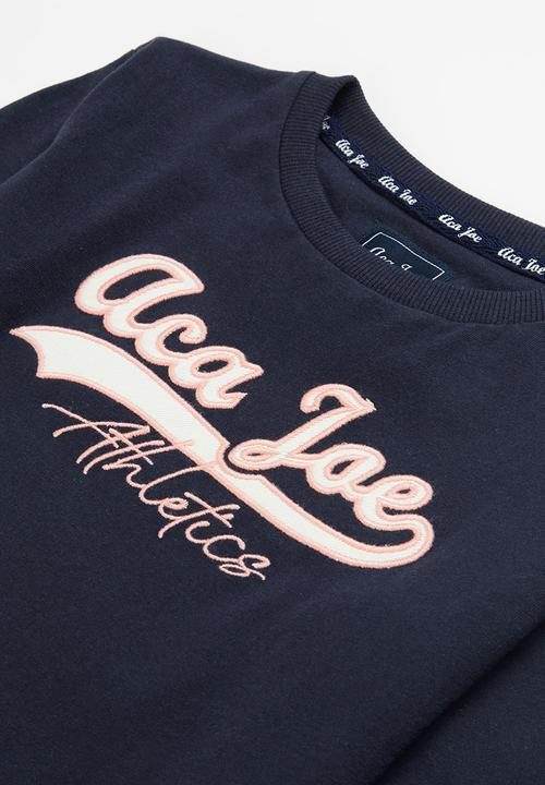 Aca Joe - Pre-girls long sleeve tee - navy