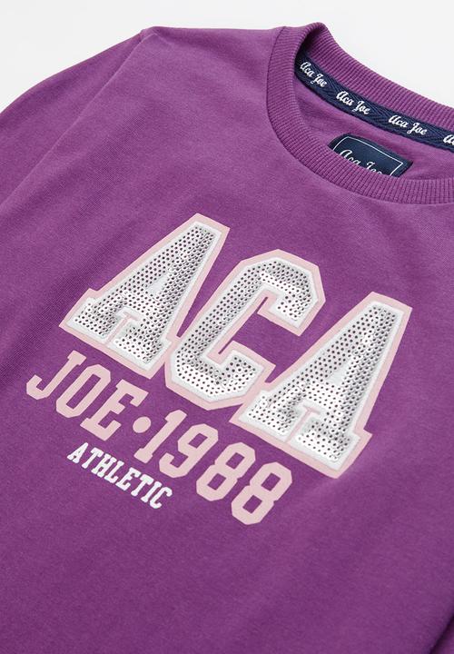 Aca Joe - Pre-girls long sleeve tee - purple