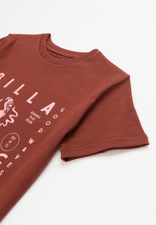 Billabong  - Boys badlands short sleeve tee - brown