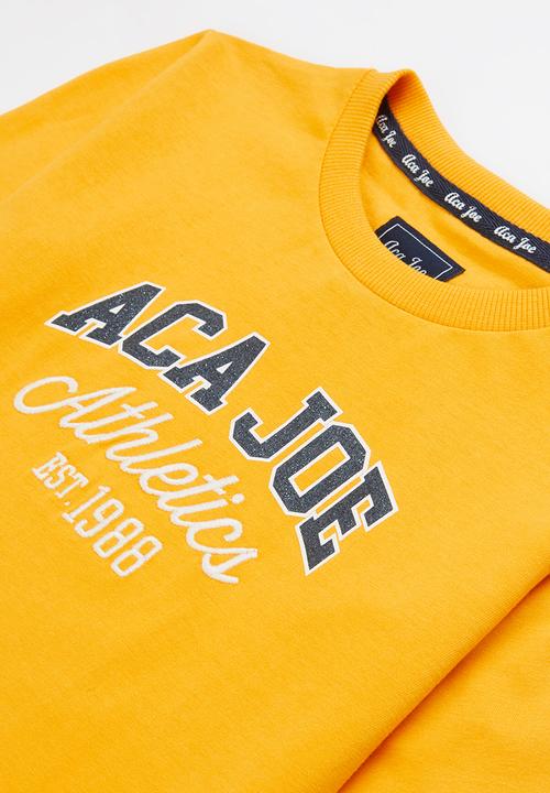 Aca Joe - Pre-girls long sleeve tee - mustard