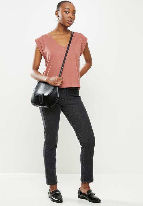 MANGO - Blouse mani - medium orange