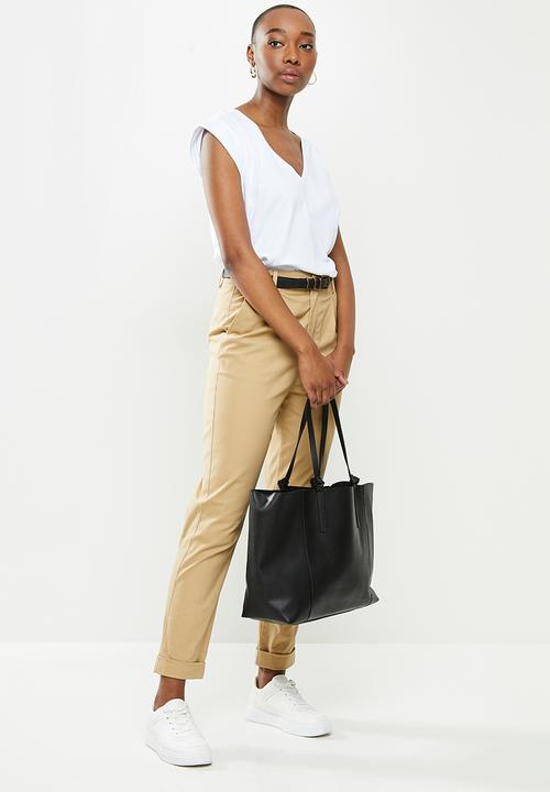MANGO - Blouse mani - white