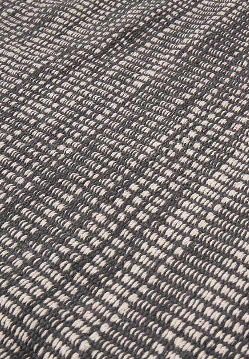 Bathroom Solutions - Cotton bath mat with fringes - grey