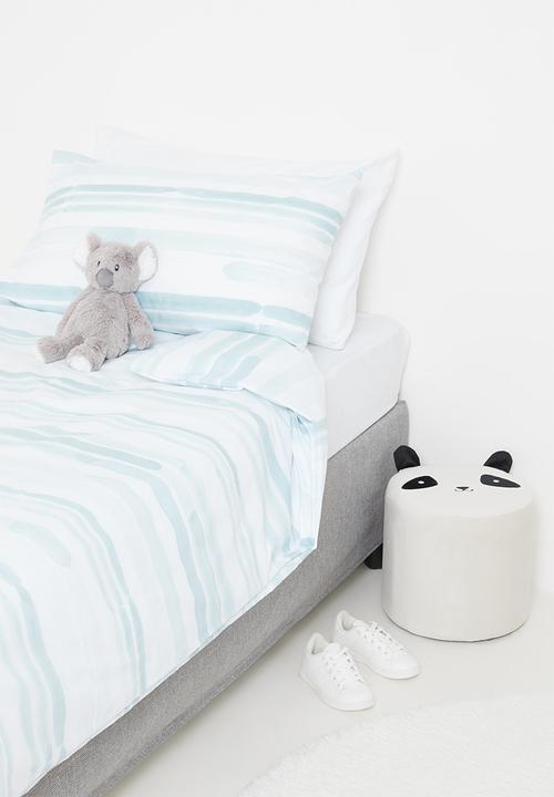 Sixth Floor - Brushstroke printed duvet cover set - blue 