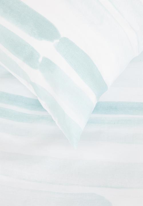 Sixth Floor - Brushstroke printed duvet cover set - blue 