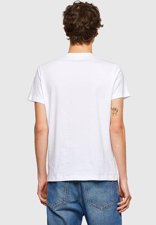 Diesel  - T-diego-logo T-shirt - white