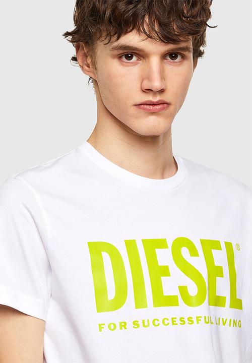 Diesel  - T-diego-logo T-shirt - white