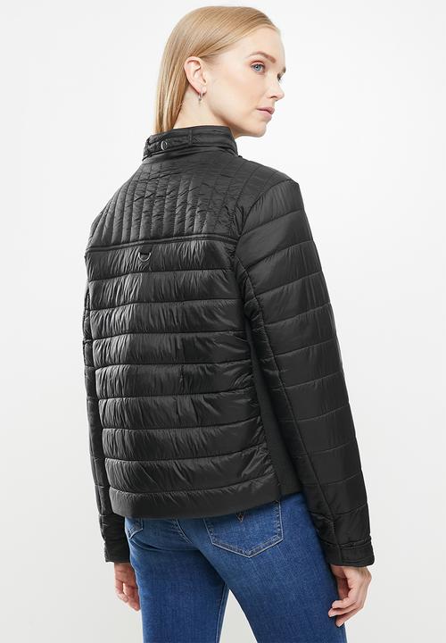 POLO - Heather quilt puffer - black