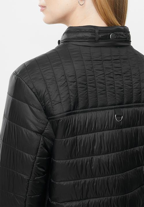 POLO - Heather quilt puffer - black