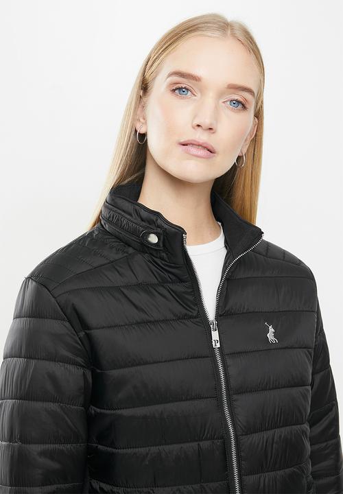 POLO - Heather quilt puffer - black