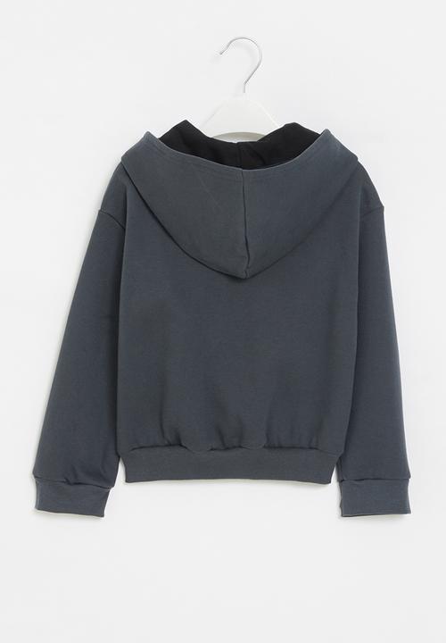 Pop Candy - Hooded graphic sweatshirt - charcoal