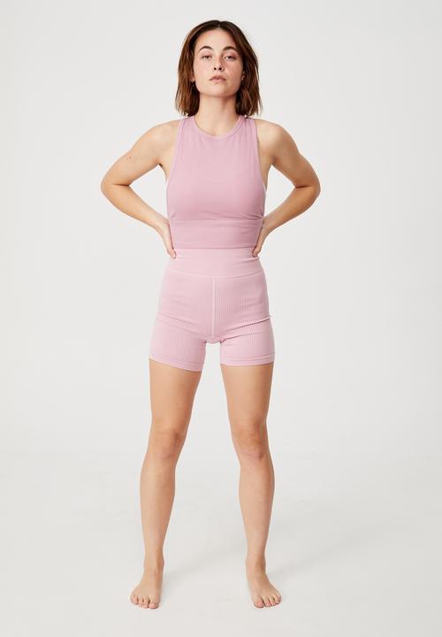 Cotton On - Layering crop tank - orchid smoke