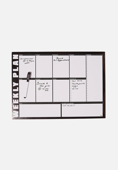 Typo - A3 magnetic planner-weekly plan