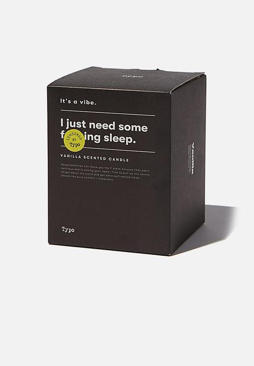 Typo - It s a vibe candle - black