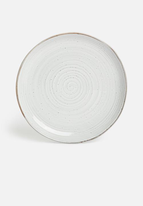 Sixth Floor - Ripple dinner plate set of 4 - grey 
