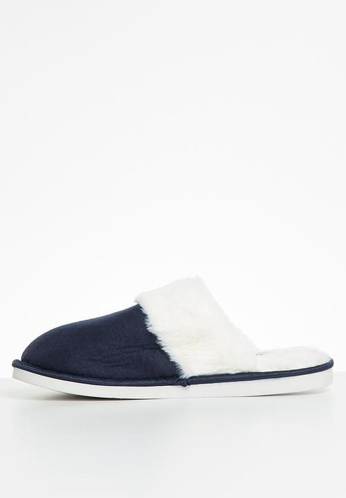 Jada - Fluffy slipper - navy