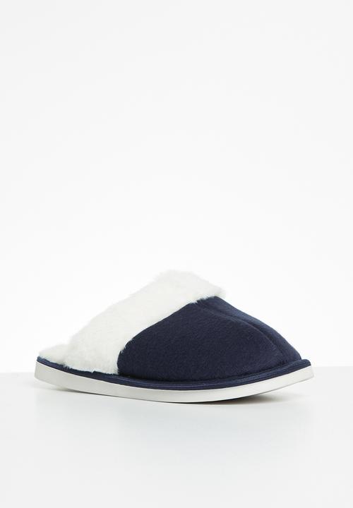 Jada - Fluffy slipper - navy