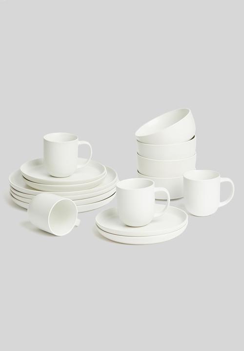 Sixth Floor - Crisp dinner plate set of 4 - white 