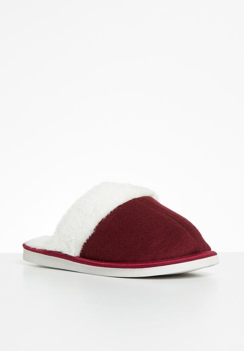 Jada - Fluffy slipper - burgundy