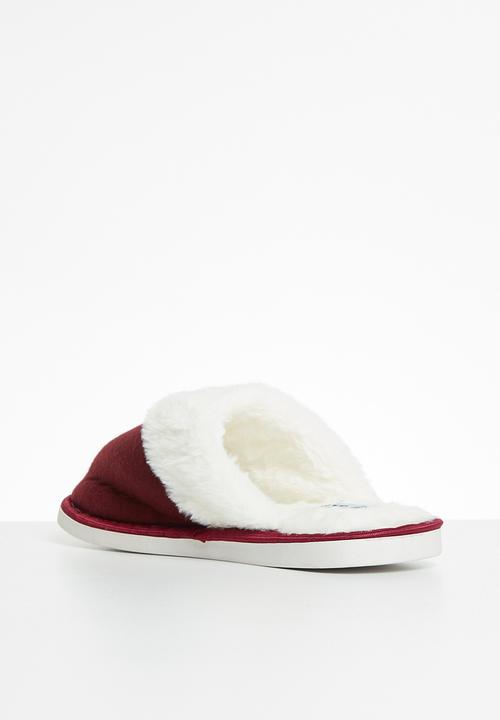 Jada - Fluffy slipper - burgundy