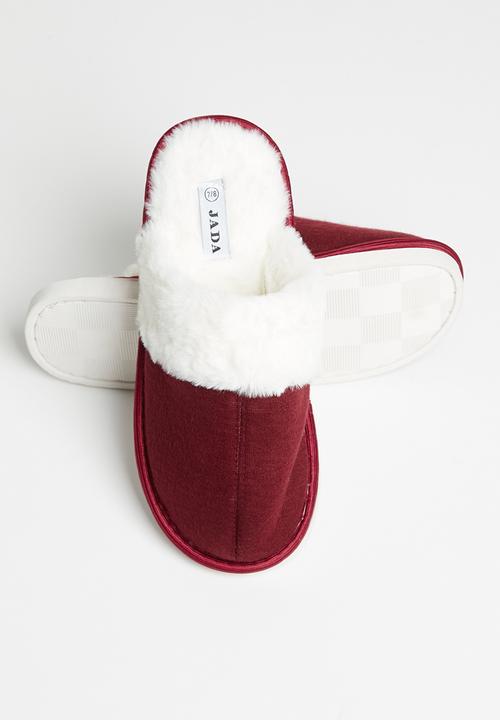 Jada - Fluffy slipper - burgundy