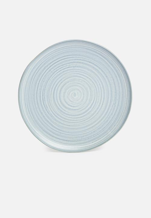 Sixth Floor - Blurr side plate set of 4 - blue