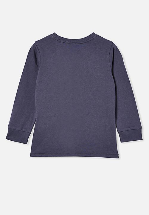 Cotton On - Max long sleeve tee - navy 